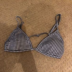 Small triangle swimsuit with checkers